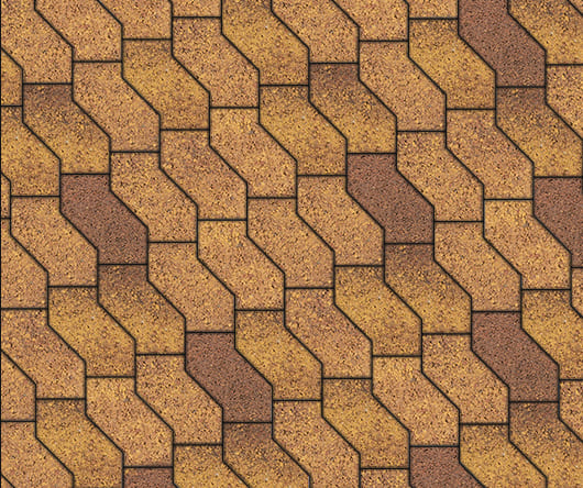 Тротуарная плитка S-форма "Осень", H=100mm