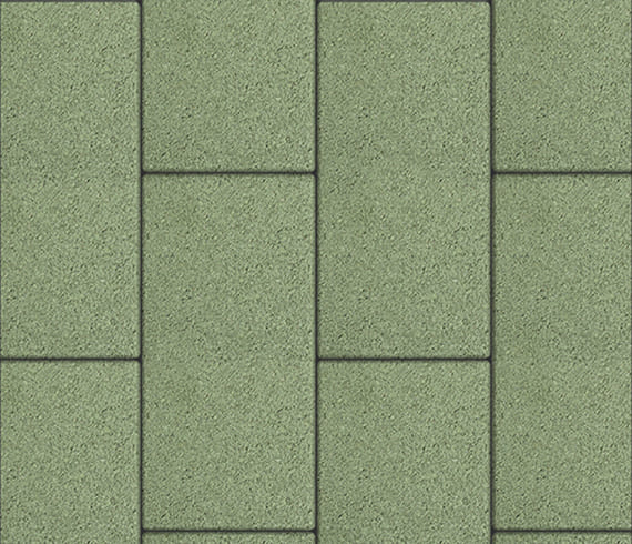 Тротуарная плитка Ла-линия "Зеленый", гладкая, Н=80мм