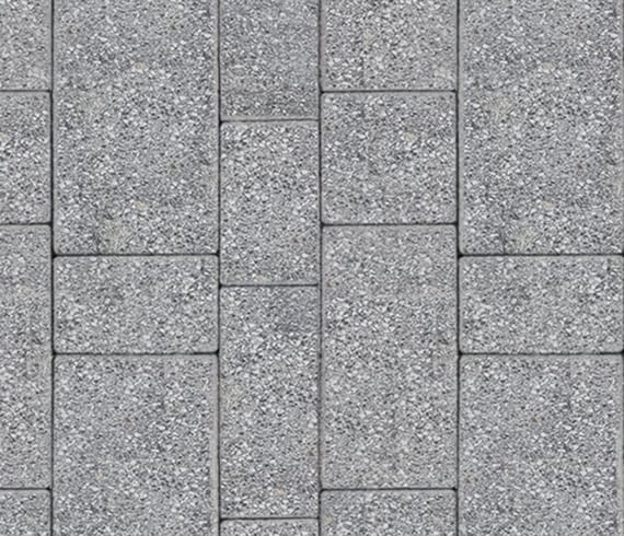 Тротуарная плитка Инсбрук Тироль, H=60 мм, серый, бассировка