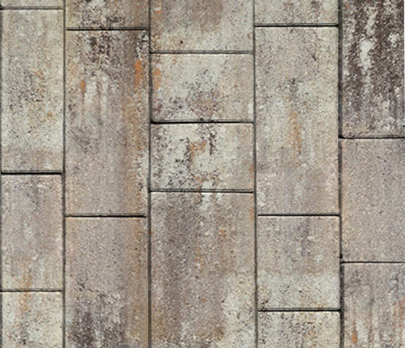 Тротуарная плитка Инсбрук Тироль, H=60 мм, ColorMix Берилл, гладкая