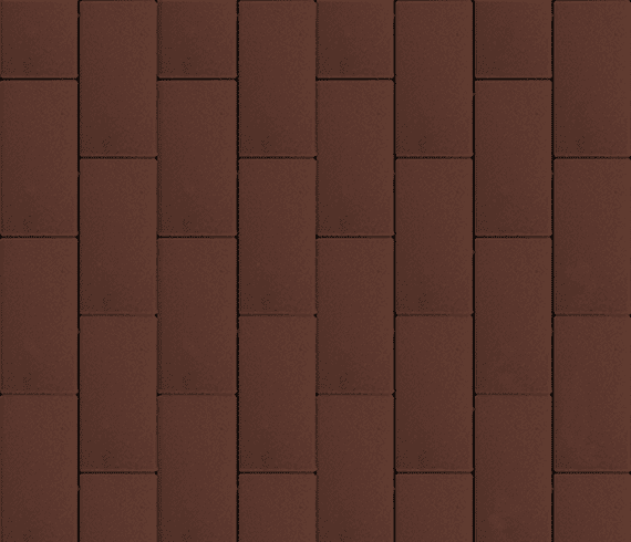 Тротуарная плитка Прямоугольник Лайн, H=40 мм, коричневый